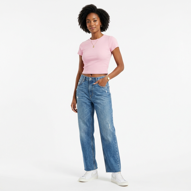 Slim Fit Cropped T-Shirt